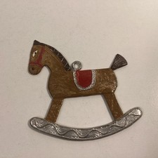 Zinnanhänger Schaukelpferd