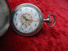 Savonette Taschenuhr , 800 er  Tula Silber, ( läuft ), UH ( Union Horlogere )