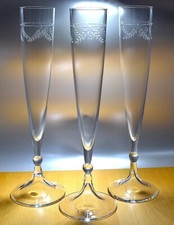 Gunther Lambert 3 Sektflöten Champagnergläser Sektgläser Höhe : 28,3 cm
