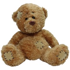 Althans Club Kleiner Teddybär mit Flicken, hellbraun Kuscheltier 13cm Gebraucht