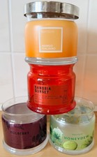 4 x LEERE Gläser Glas