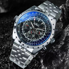 Herren Automatikuhr - Mechanische Armbanduhr, Herren Militäruhr, Chronograph Uhr