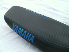Yamaha WR 125R+WR125X Sitzbankbezug Carbon-Leder Supermoto/Enduro Blau.