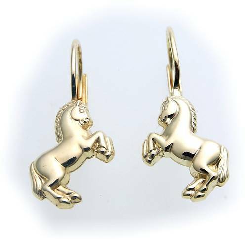 Kinder ohrringe bouton - bouton, pferd