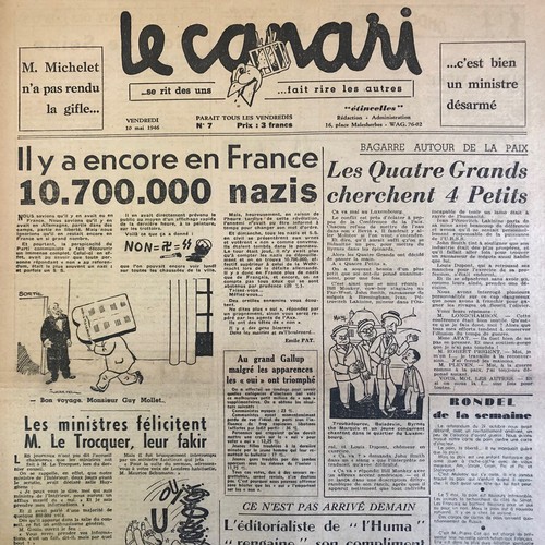Zeitung canari 1946 - zeitung, le