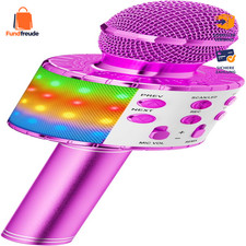 Karaoke Mikrofon Bluetooth LED