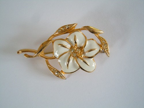 Modeschmuck blumen brosche - blumen,