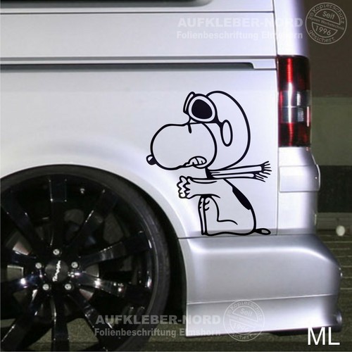 Snoopy aufkleber baron 35cm - aufkleber,