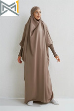 Muslim Abaya Hooded Smocking