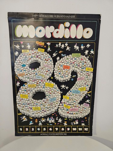 Mordillo poster kalender 1982 - poster-kalender,