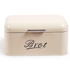 Brotkasten mit Klappdeckel- CREME - KLEIN