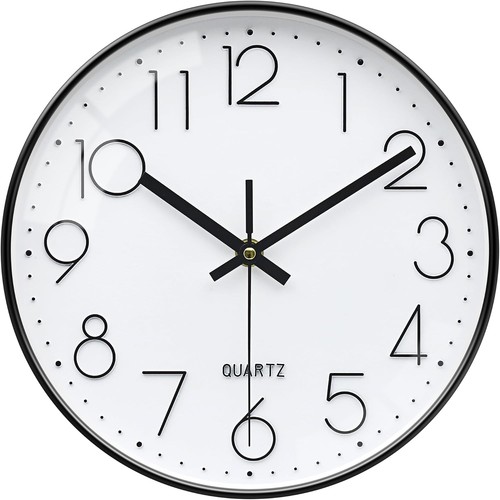 Wanduhr schwarz weiß - cm, schwarz-weiß