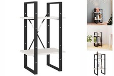 Standregal Bücherregal Raumteiler 2 Fächer Weiß 40x30x70 Cm Kiefer Massiv B-Ware