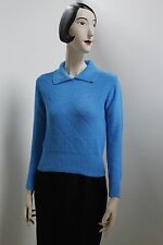 Pullover Strickpullover Winterpullover Blau True Vintage 70er NOS ungetragen OvP