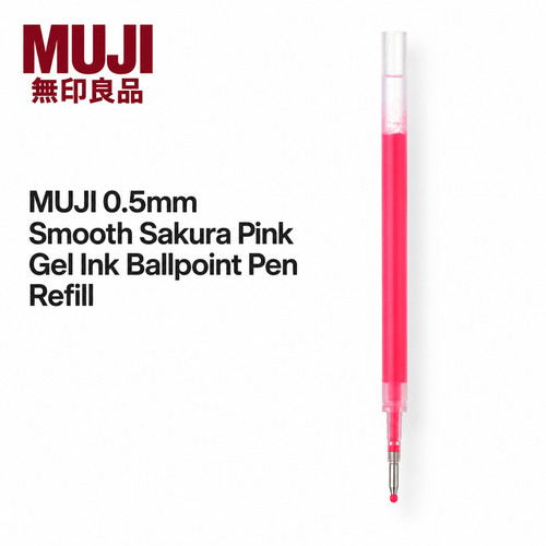 Muji glatt sakura rosa - 0,5, mm