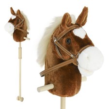 Steckenpferd Kinder Steckenpferde mit Sound, Griffe, Rolle Stockpferd zum Reiten