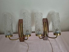 2x Vintage Doppelarm Wandlampe