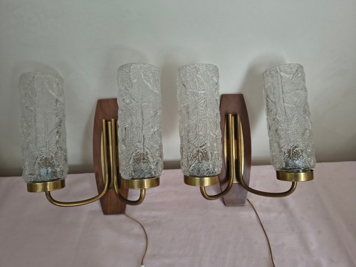 Vintage doppelarm wandlampe - 2x,