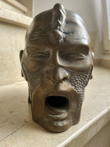 Große bronzeskulptur - große, /