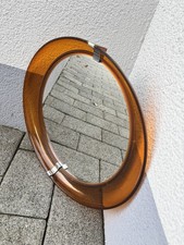 Vintage Spiegel 70er Space Age Zeit Orangefarben