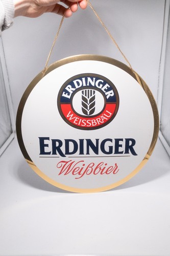 Erdinger weißbier rundschild - weißbier,