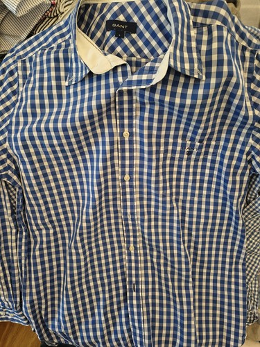 Gant hemd blau kariert - blau, l