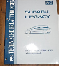 SUBARU LEGACY Fahrzeugmerkmale