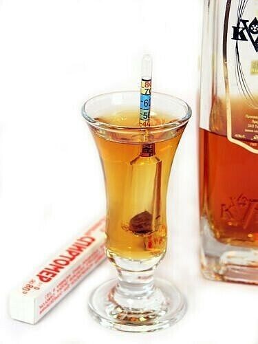 Mini alkohol hydrometer - alkohol,