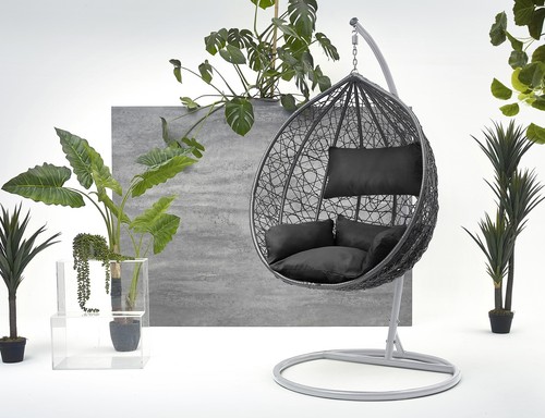 Polyrattan hängesessel - polyrattan,