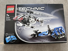 Lego Technic 8433 Heli Tieflader mit OVP & Anleitung Hubschrauber Helikopter LKW