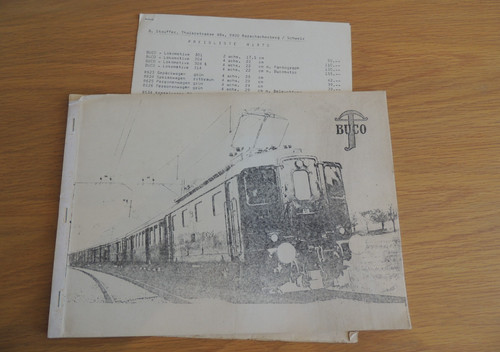 Buco stauffer modellbahn - stauffer,