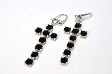 Cesare Paciotti Damen Ohrringe Ohrhänger Silber / Schwarz 15-HK4732/845