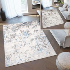 Teppich Kurzflor Modern  Grau
