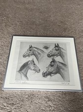 Kunstdruck Klaus Philipp "Northern Dancer" 412/500 Canada Original Lithografie