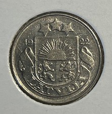 Lettland - 10 Santimu 1922 #4