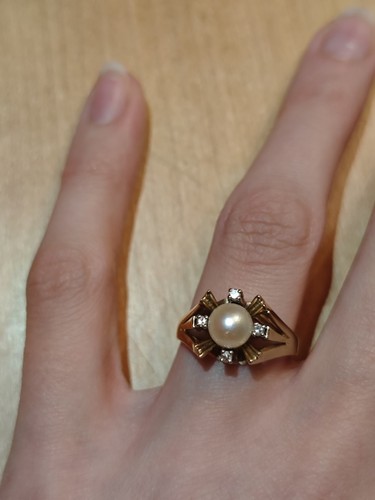 Goldring 585 mit brillanten - 4,