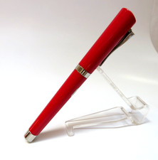 Vintage OMAS Emotica Red Füller Fountain Pen Titanium Nib Titan Feder M TOP