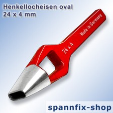 Locheisen oval 24 x 4 mm