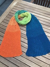 Schal - Tuch- Farbverlauf - Regenbogen - reine Baumwolle - Neu