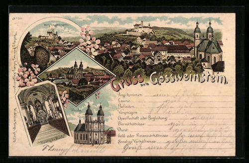 Lithographie gössweinstein - lithographie,