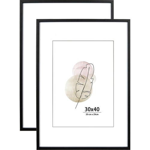 Bilderrahmen 30x40 schwarz - 30x40, cm