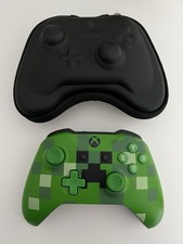 Microsoft Xbox One S Wireless Controller (Minecraft) grün + Transportschutz