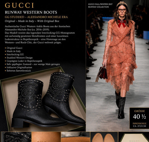 Gucci studded western biker - gg,
