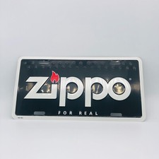Zippo Reklame Zippo FOR REAL Blechschild Webung Zippo Merchandise / Logo