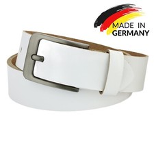 Gürtel Leder Weiß 4cm breit