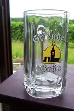 alter Bierkrug   Bierglas Glaskrug  6/20 L  St. Lutzen Bräu Hechingen - Balingen