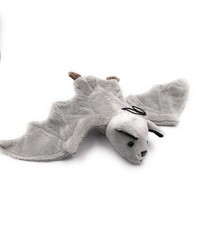 Plüschtier Kuscheltier Stoff Tier Fledermaus grau fliegend Band 36 cm