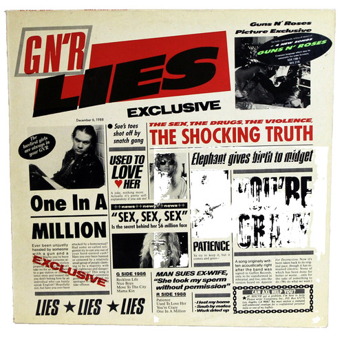 Vinyl guns roses g - guns,