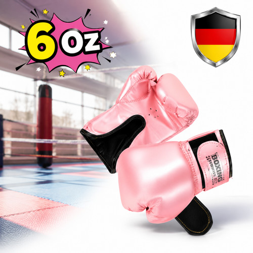 Boxhandschuhe 6oz leder - boxhandschuhe, pu-leder