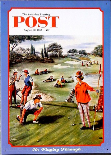 Golfspiel golf schild - schild, poster